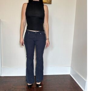 Y2K Banana Republic Blue Corderoy Low Rise Pants Size 6